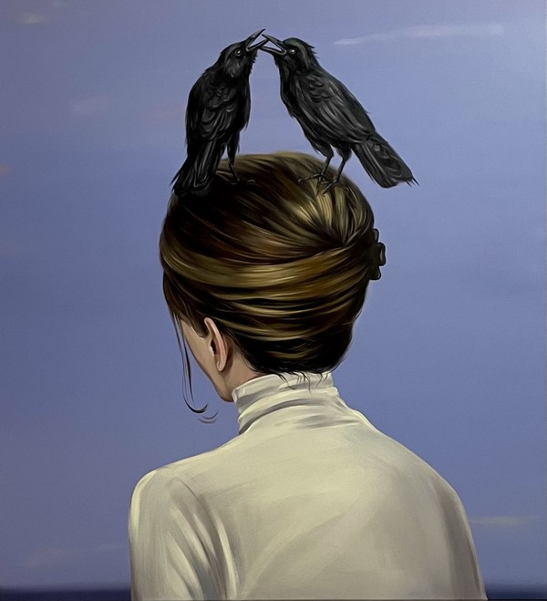 Monika Plentauskaite, The Nest, Oil on linen, 100x110, 2022