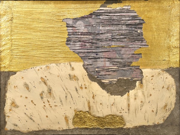 보물,지금_천위에혼합재료,금박_60.6X45.5cm_2019-2022