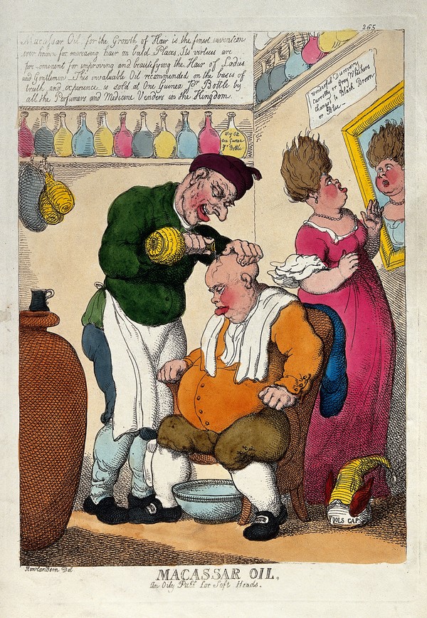 Macassar Oil_Thomas Rowlandson(1814)
