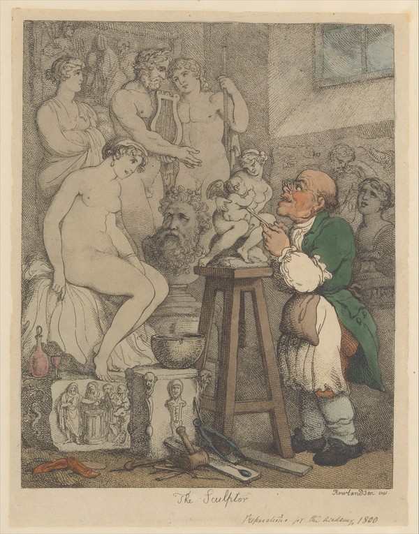 The Sculptor_Thomas Rowlandson(1800)