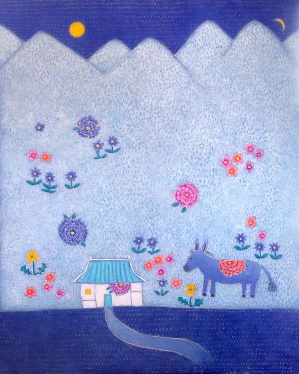 조수정 그대가 사는 곳 130x161.3cm 나무판넬에 혼합재료 2022