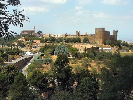 A view of Montalcino with its castle built in the mid-1300s. Photo credits: www.de.wikipedia.org