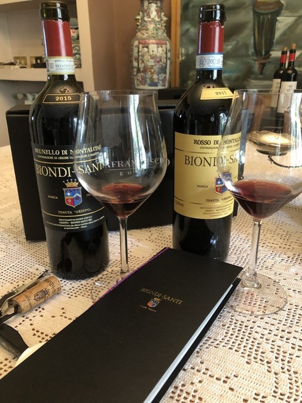 Brunello di Montalcino 2015 and Rosso di Montalcino 2017 from Biondi-Santi winery. Montalcino, Italy. Photo credits: www.lucianopignataro.it
