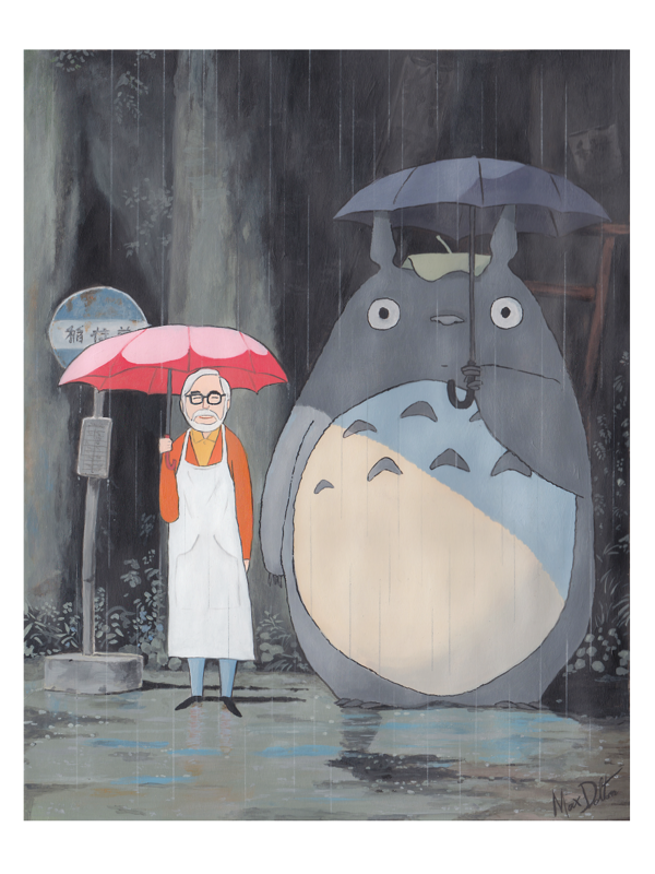 이웃집 하야오My Neighbor Hayao영화 모티프 : 이웃집 토토로Inspired by My Neighbor Totoro, 2019Giclee print on archival paper