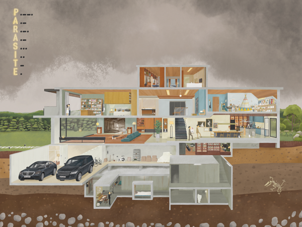 기생충Parasite 영화 모티프 : 기생충Inspired by Parasite2021, Giclee print on archival paper