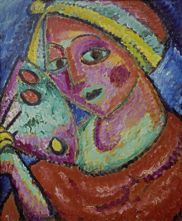 알렉세이 폰 야블렌스키Alexej von Jawlensky- Fairy Princess with Fan, Oil on canvas 65.6 x 54 cm 1912 ⓒ 루드비히미술관