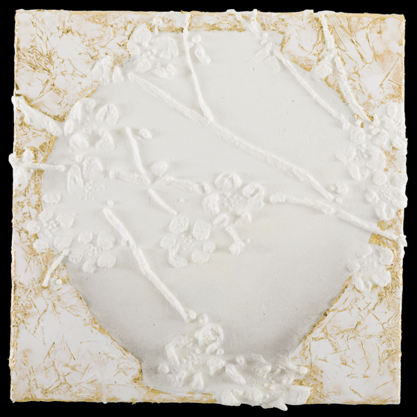 서수영, 보물의 정원 202322, 2023, 수제장지에 합금박 석채, 60×60cm