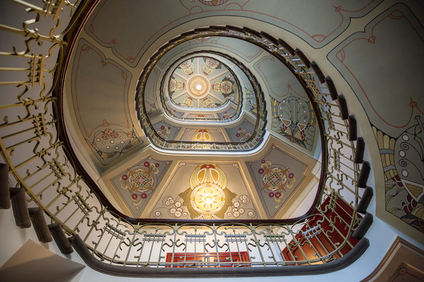Museum Riga Art Nouveau Centre Spiral Staircase