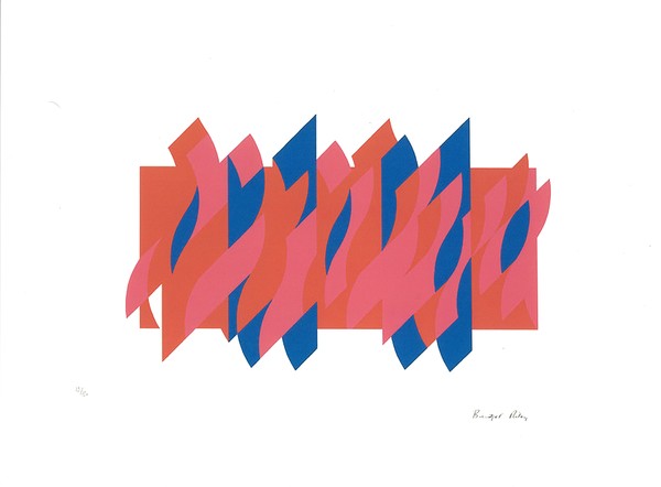 Bridget Riley_Red Red Blue.1968 ⓒ Bridget Riley 2023. All rights reserved