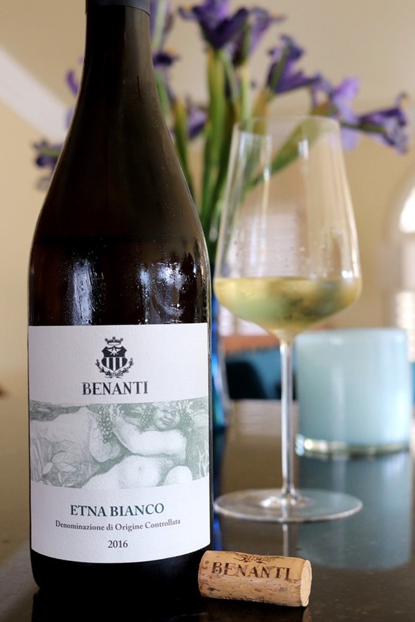 Etna Bianco DOC from Benanti winery. Catania, Sicily. Italy. Photo Credits www.theroadtowine.com