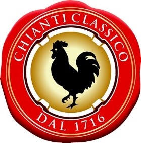 The seal of the Black Rooster, symbol of the ancient Chianti League and currently of the wines of Chianti Classico, one of the Chianti region subzones. Photo Credits: www.summagallicana.it