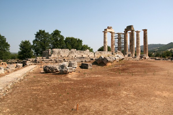 Temple of Zeus in the sanctuary city of Nemea, where the Nemean Games, one of the four Panhellenic Games, were hosted