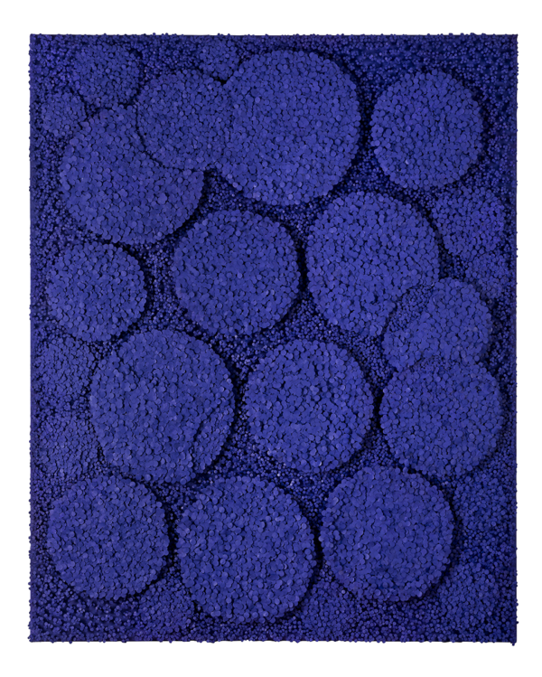 조성희, Violet garden, 2023, 캔버스에 유채 및 한지, 162.2x130.3cm