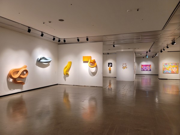 아트픽 30의 전시 전경. 왼쪽부터 곽철안, 이경미, 다다즈, 이사라 작품