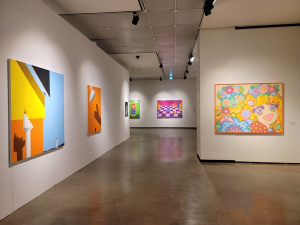 아트픽 30의 전시 전경. 왼쪽부터 채지민, 다다즈, 이사라 작품