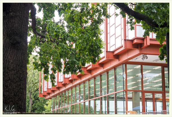 Museum for Contemporary art, film, music, and events in a modern pavilion.