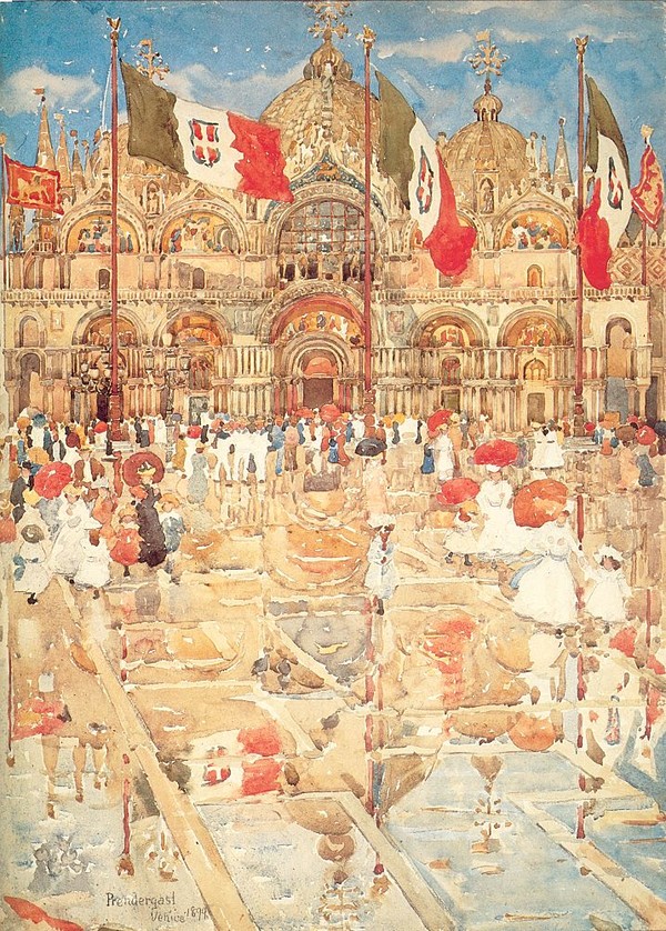 Splash of Sunshine and Rain_Maurice Prendergast(1899)