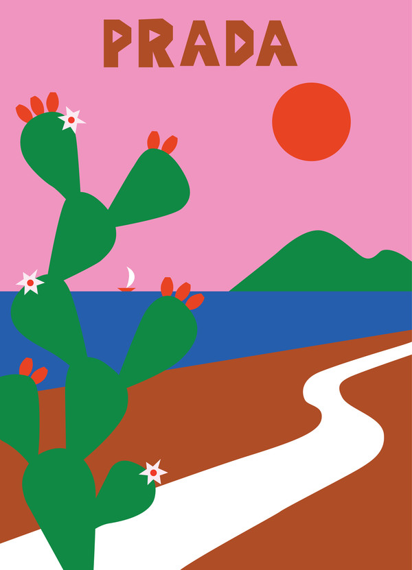 Subject for a t shirt collection, Prada,2017