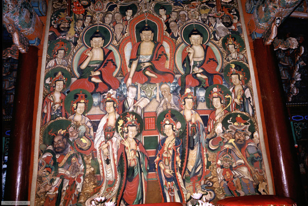 용주사대웅전후불탱화, 사진 문화재청