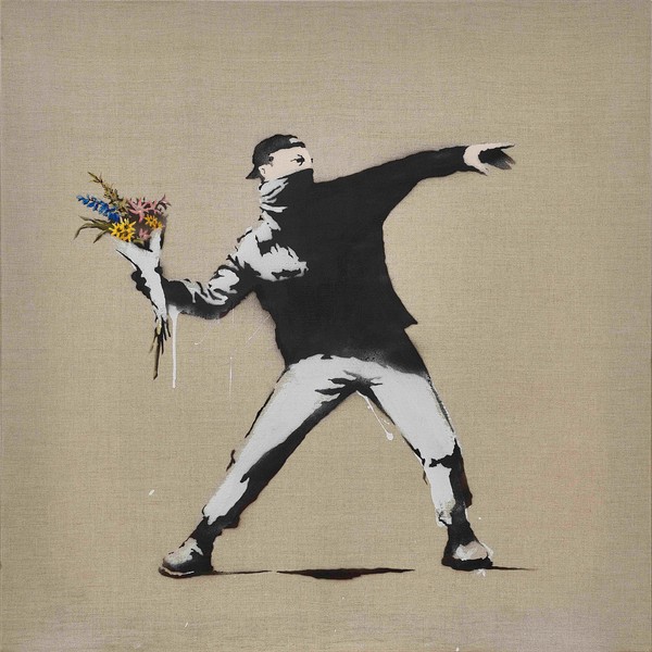 Banksy_Love is in the Air, 2006 ©PEST CONTROL OFFICE 2023