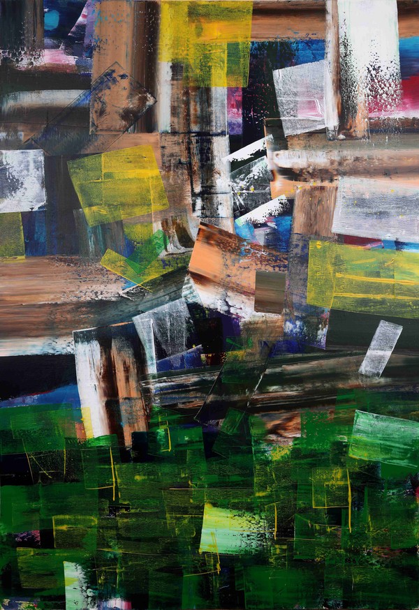 박은진, 파동Ⅱ, 2023, 캔버스에 아크릴릭, 193.3×130.3㎝