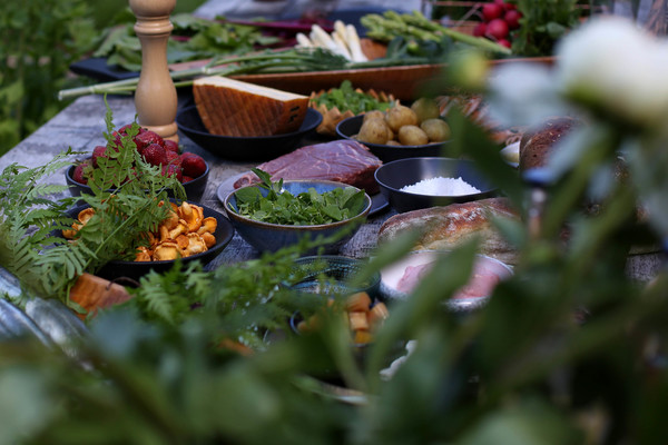 Latvian Picknick in nature