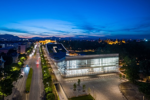 Museum of Ethnography birdview night view