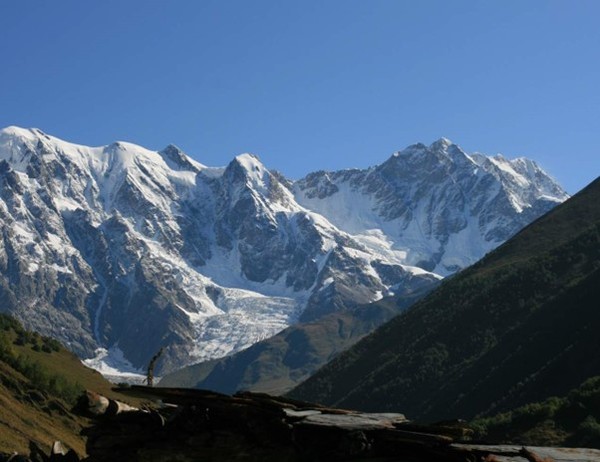 Mount Shkhara (5203 meters), the highest mountain in Georgia, nearby the Russian-Georgian border, and the third highest of the Caucasus Range. Photo Credits www.travelgeorgia.ru  www.wikipedia.org