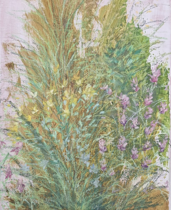 김기민 수풀#17 22cm×27cm 캔버스에 유채,오일파스텔 2023