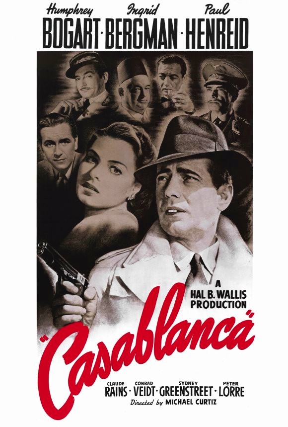 Casablanca, Source: Poster of Casablanca by Bill Gold, 1942