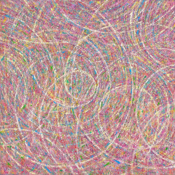 뉴심포니 No.24-연꽃을 든 부처님, 2022, Oil on Linen, 100x100cm