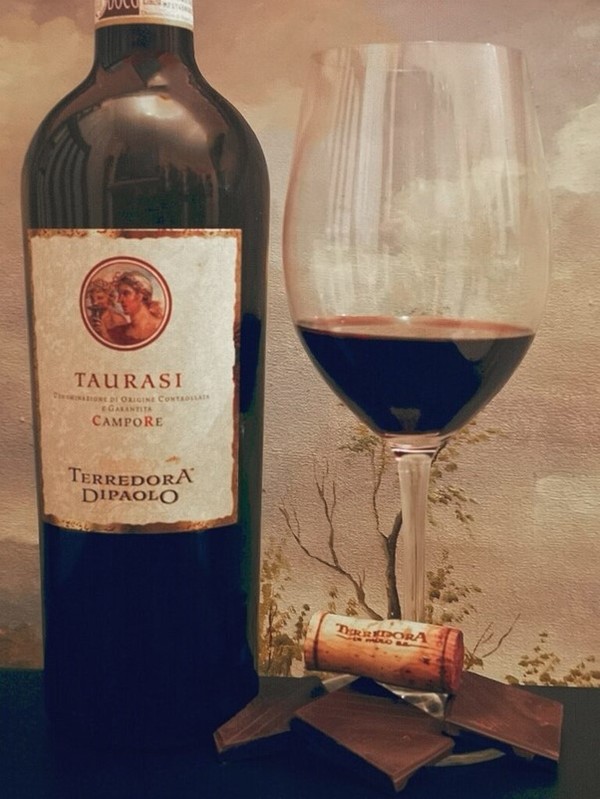 Taurasi DOCG “Campo Re” from Terredora Di Paolo winery. Avellino, Campania region. Italy. Photo Credits: www.vinodabere.it