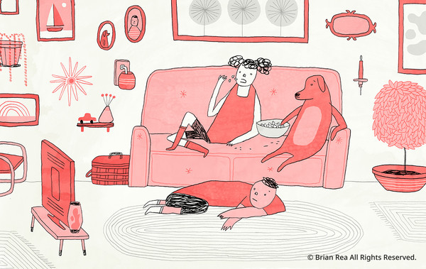 THE ORDER OF THINGS 위계질서 Pancil and ink on paper with digital finish 2022 ⓒ Brian Rea