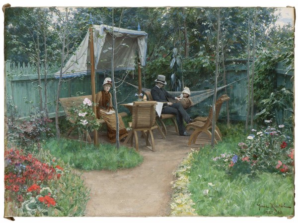 Johan Fredrik Krouthén_View of a Garden, Linköping, ©Nationalmuseum Stockholm