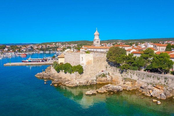 City of Krk and harbour - by HTZ Krk