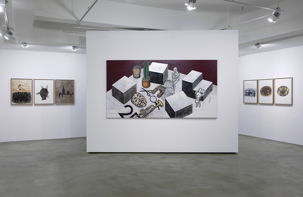 오원배 드로잉 초대전 '기록, 우연과 의도 사이' 전경, 5.15~6.22, 호리아트스페이스