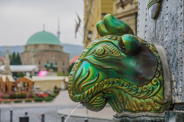 The famous Zsolnay eozin porcelain