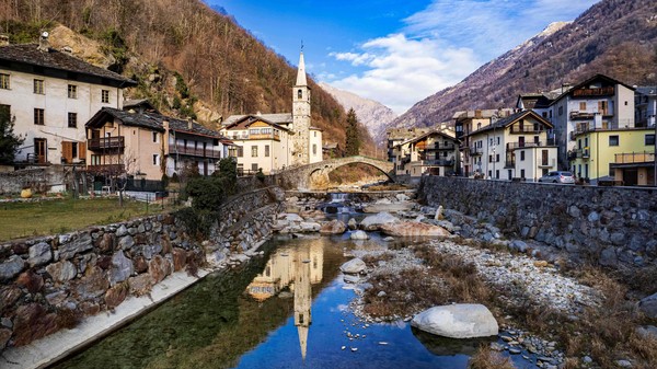 Traditional village in Valle d'Aosta