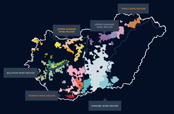 The Six Hungarian Wine Regions 사진 출처 Wines of Hungary