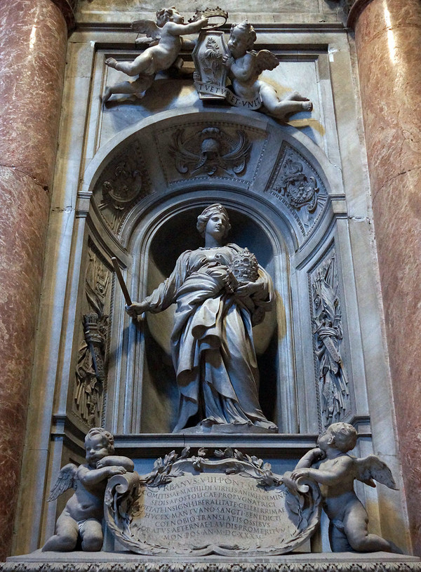 바티칸 성베드로성당 안의 마틸다 무덤 위 작품_베르니니