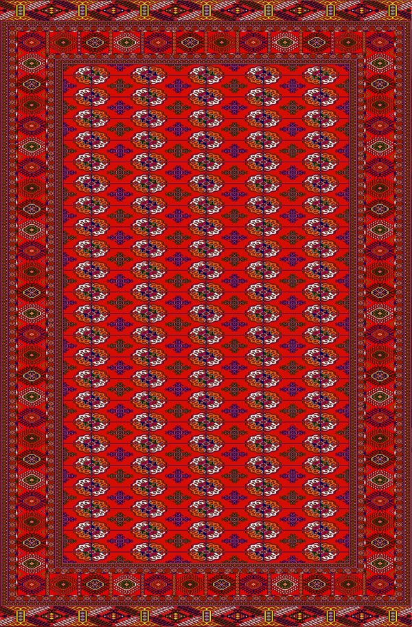 Guşly gölli gyzyl haly