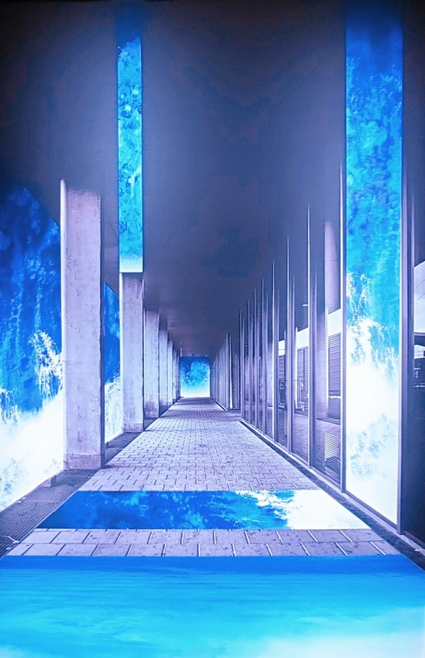 디지털 아트 sea the wall  - ⓒ 로칸킴