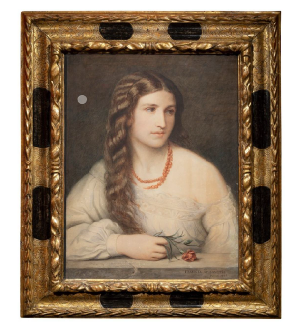 DeSanctis, Portrait of Medora (Carolina Rapazzini) 1867, Courtesy by Robilant+Voena