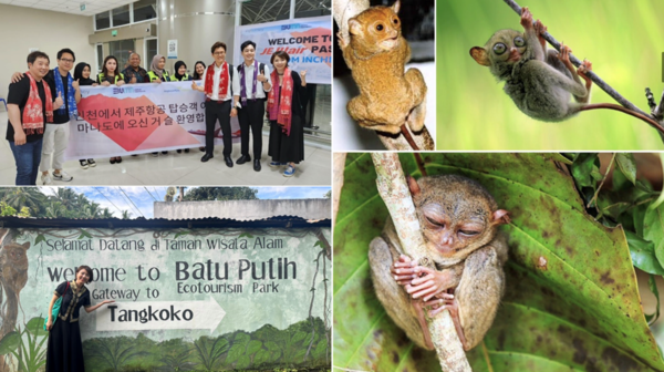 23년 5월, 제주항공의 전세기 편으로 마나도를 방문한 박재아 특별자문 (사진=박재아)