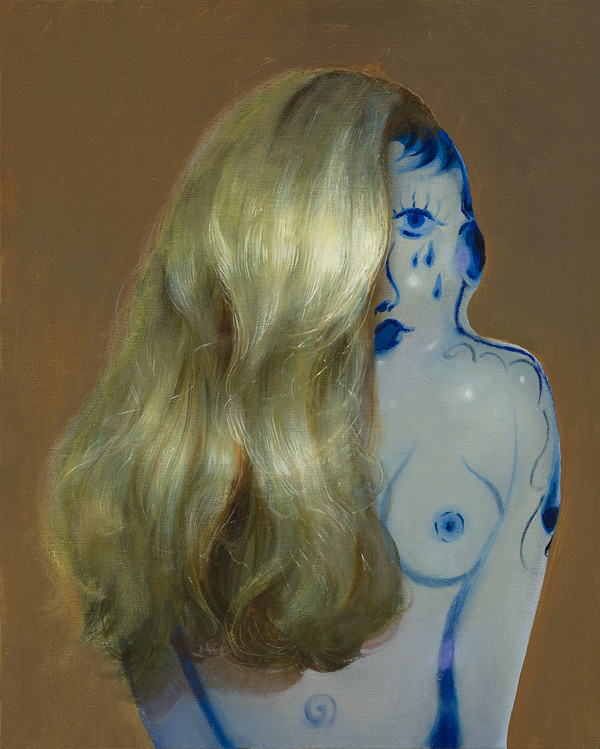 Filip Mirazovic, Porcelain Soul, 2024, 50x40cm, Oil on canvas. Photo courtesy of Lazy Mike and the artist