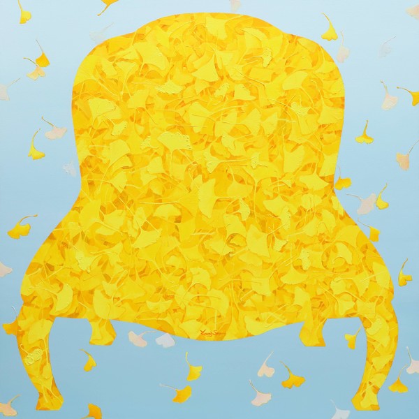 이영수, Fortune Chair  100 x 100 cm Acrylic on canvas 2024