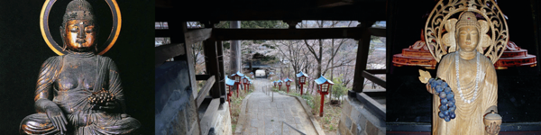 Temple Daizen-ji with the statue of the Buddha of Medicine. Katsunuma, Yamanashi Prefecture, Japan. Credits: www.winejus.com