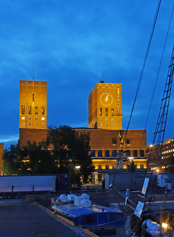 오슬로 시청. 이곳에서 노벨평화상 수상식이 거행된다.