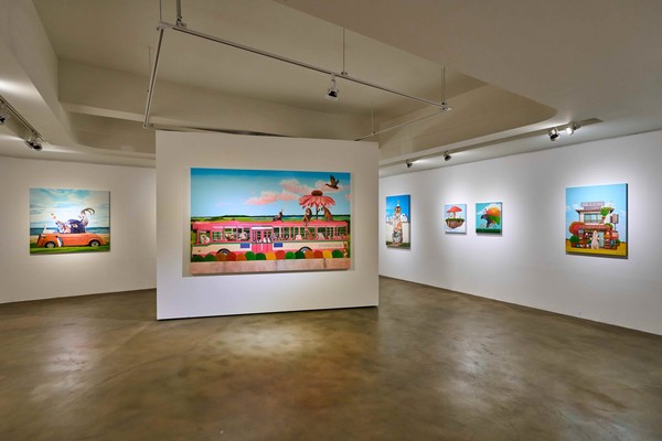 남지형 초대개인전 《겨울 속 봄》 전경, 호리아트스페이스