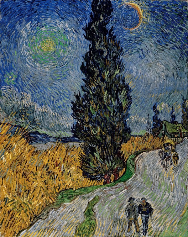 Road with Cypress and Star_Vincent van Gogh(1890)